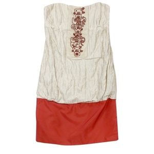 Nicole Miller Strapless Beaded Dress